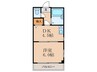 ＡＭＢＩＴＩＯＵＳ１６ 1DKの間取り