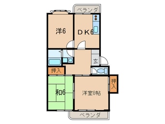 間取図 永和不動産　熊野町ハイツ