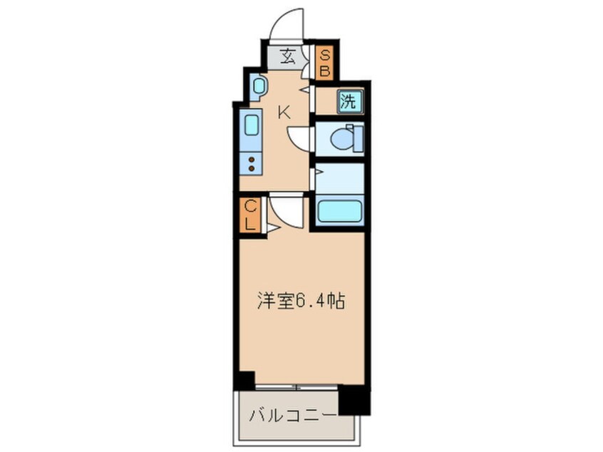 間取図 ｽﾜﾝｽﾞ京都七条ﾘﾍﾞﾙﾀ(704)