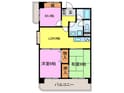 ヒュ－ス泉大津の間取図