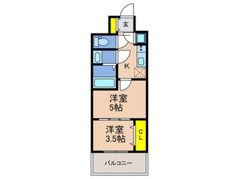 間取図 セレニテ神戸ミラクノール