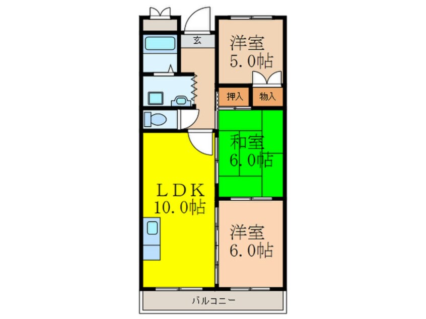 間取図 サングリーン春日丘