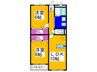 Ｅ・Ｔｏｎｅハイツ 2LDKの間取り