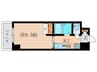 響の館 1Kの間取り