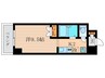響の館 1Kの間取り