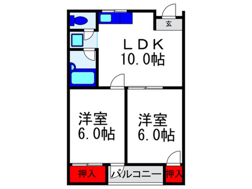 間取図 NEROSSO豊中