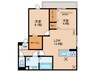 D-residence東寺 2LDKの間取り