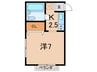 エコ土山 1Kの間取り