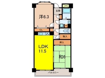 間取図 シャロ－ム御影