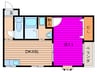 ラフィーネ鶴見 1DKの間取り