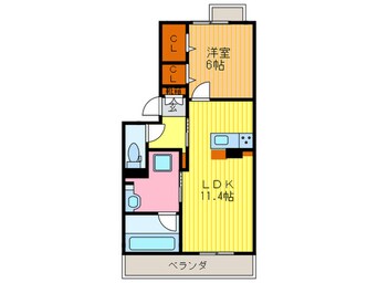 間取図 ラ・カーザ・ドルチェ　A棟