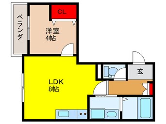 間取図 ジ－メゾン守口藤田