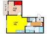 ジ－メゾン守口藤田 1LDKの間取り