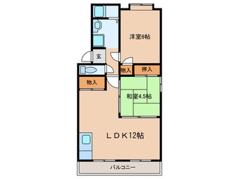 間取図 りばぁさいど多聞