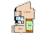 芦屋パ－クビラ 2LDKの間取り