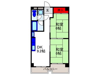 間取図 ハイツ北之防