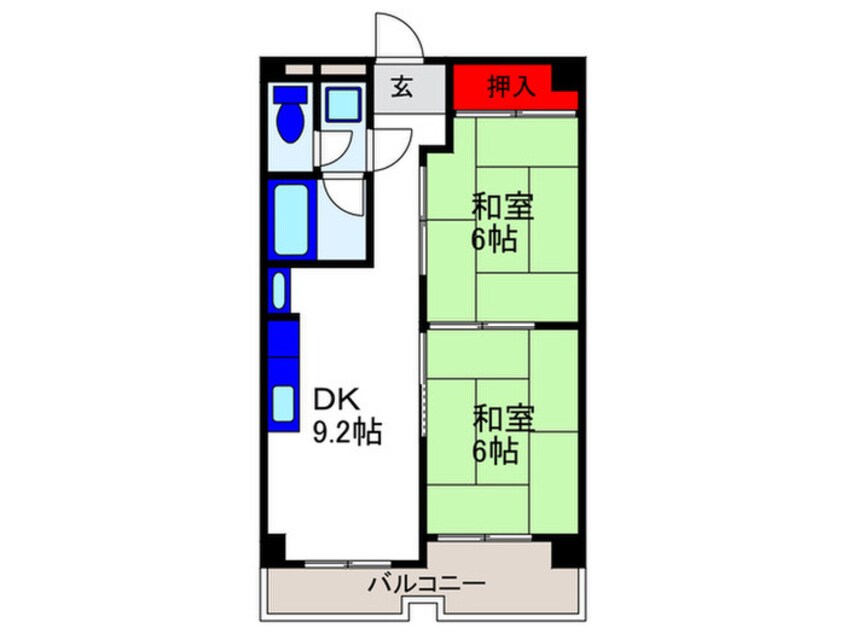 間取図 ハイツ北之防