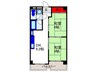 ハイツ北之防 2DKの間取り
