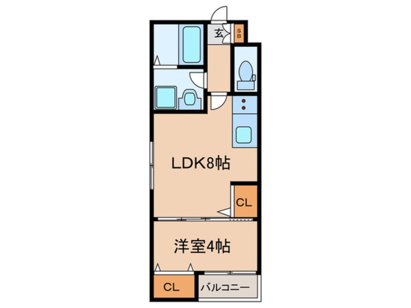 間取図 仮）La-Crea浜A棟