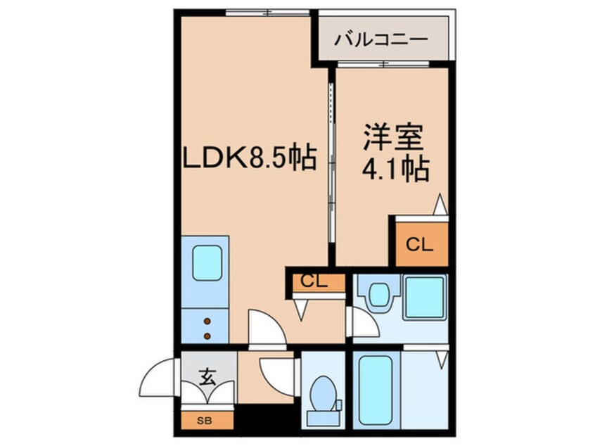 間取図 仮）La-Crea浜A棟