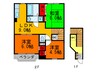 サンヒルズ 3LDKの間取り