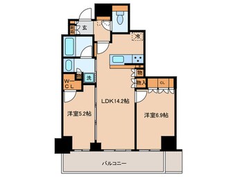 間取図 ジオタワー天六（2606）