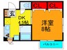 ファミ－ユ 1DKの間取り