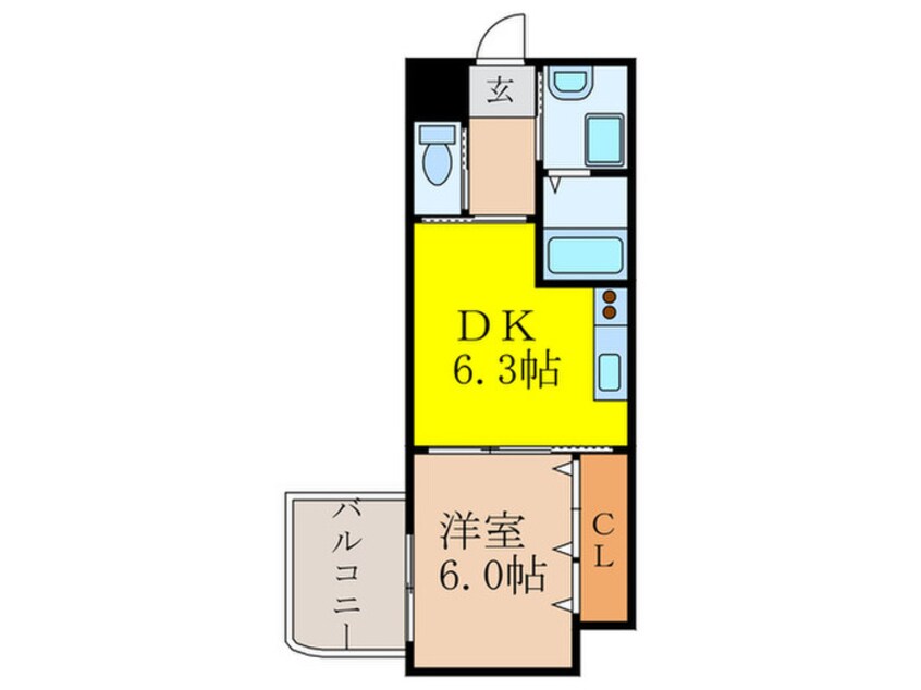 間取図 I　Cube　新大阪東