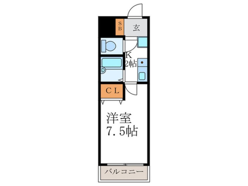 間取図 ホワイトハイム北荒見