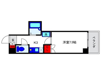 間取図 シャトル５曽根