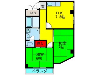 間取図 七福興産ビル