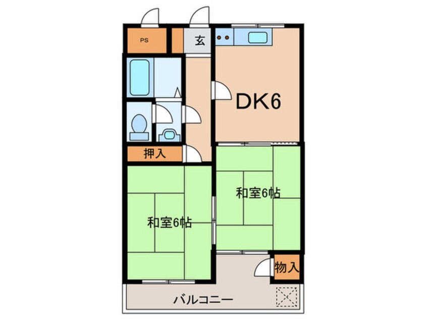 間取図 ロイヤルコ－ポ吉田