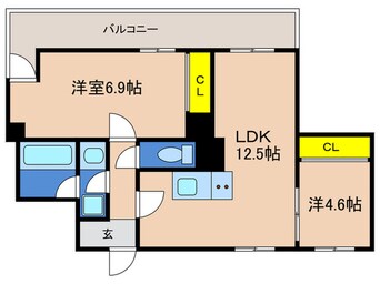 間取図 ウィステリア神戸湊川
