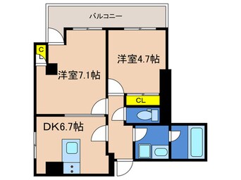 間取図 ウィステリア神戸湊川