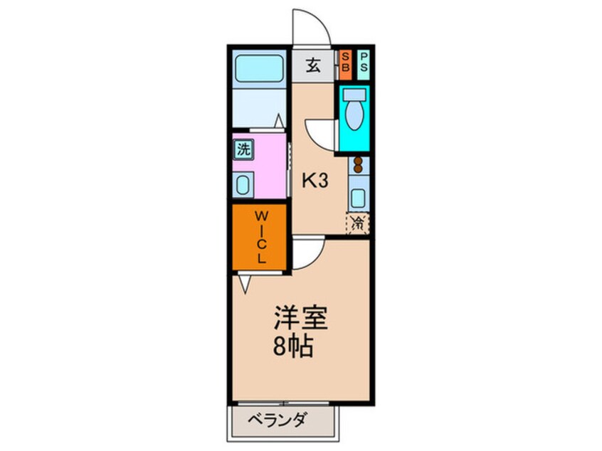 間取図 ソレイユ稲荷