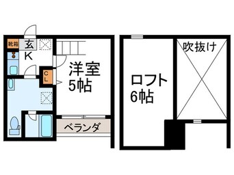間取図 CASA　R　西ノ京