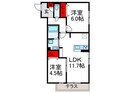 Ｆｌａｔ　Ｃｏｍｆｙ　豊中の間取図