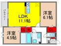 Ｆｌａｔ　Ｃｏｍｆｙ　豊中の間取図