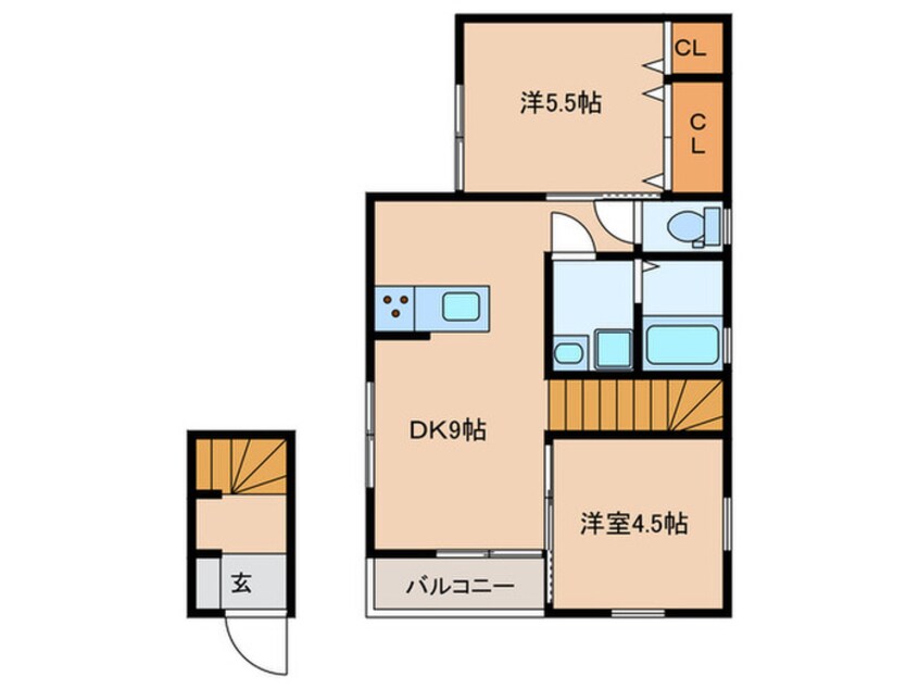 間取図 KARIN上沢フロント