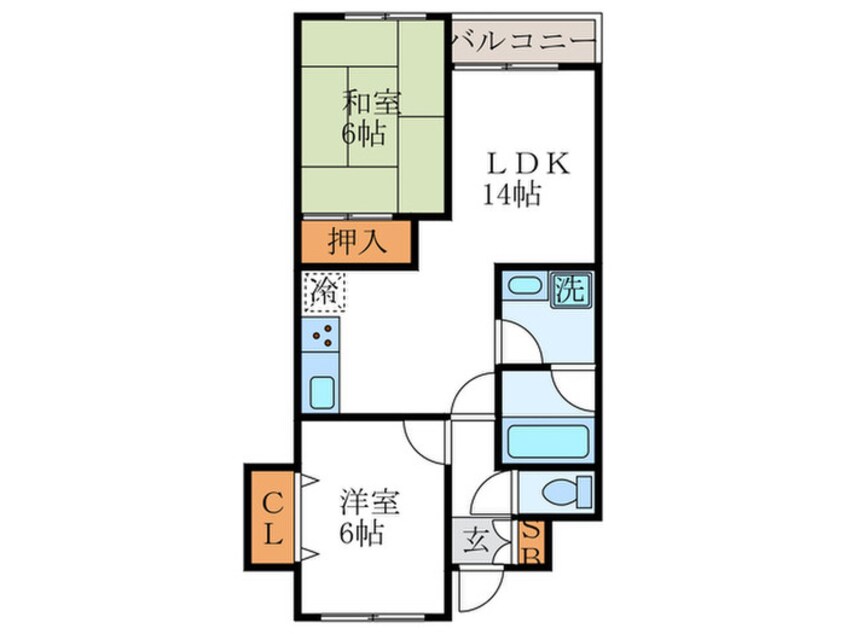 間取図 キャトルブランシュ