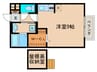 ボナ－ル 1Rの間取り