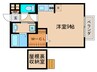 ボナ－ル 1Rの間取り