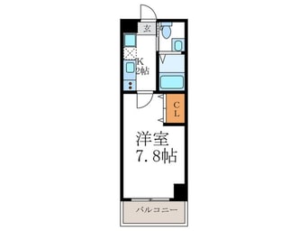 間取図 フラッティ衣笠
