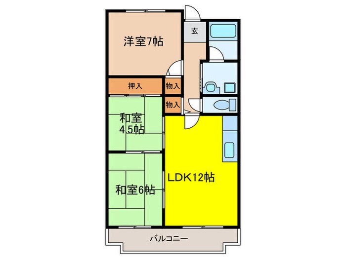 間取り図 マ－ベラス摂津