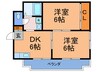 アペックス１５ 2DKの間取り