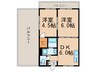 ハイツイレブン2号館 2DKの間取り