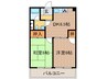 ハイツイレブン2号館 2DKの間取り