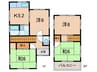 六分一戸建 4Kの間取り