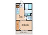 Royal Garden ina 1Kの間取り