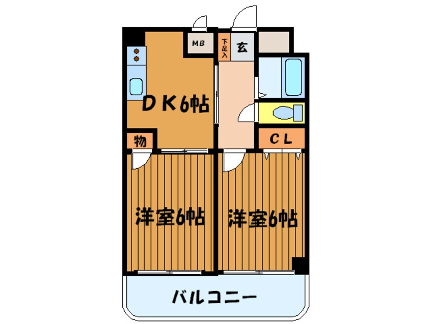 間取図 ノアーズアーク長田２１